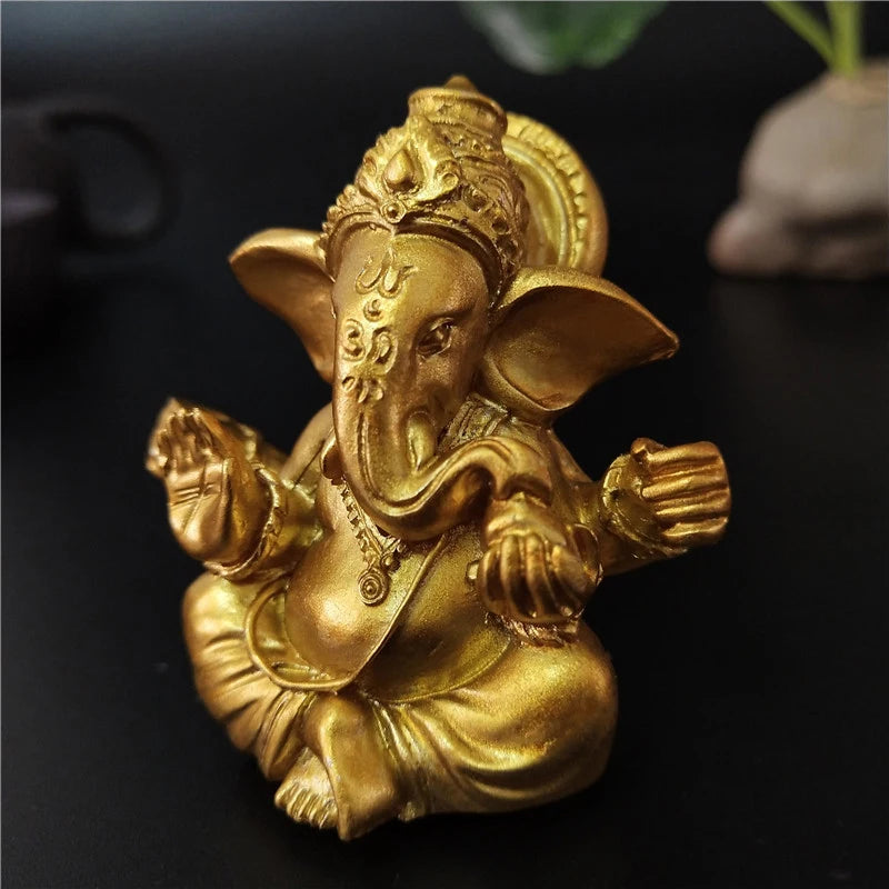 Estátua Ouro Ganesha